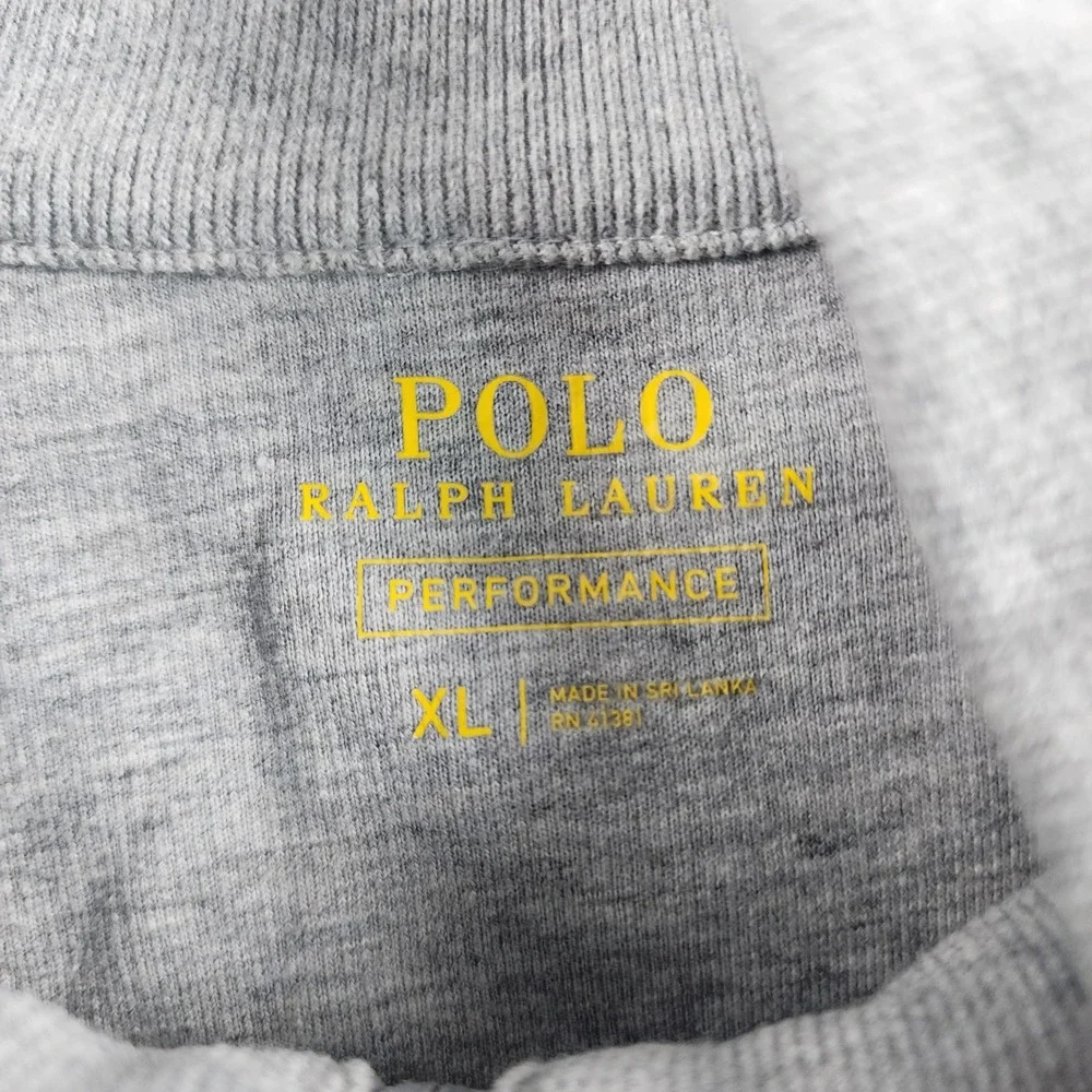 Polo Ralph Lauren Performance Double Knit Track Jacket Men's XL Gray Full Zip